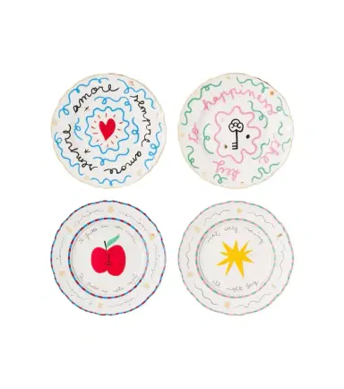 Bitossi Il Frutto della Passione set of 4 porcelain plates | Thumbnail 1