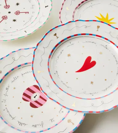 Bitossi Il Frutto della Passione set of 4 porcelain dinner plates | Thumbnail 3