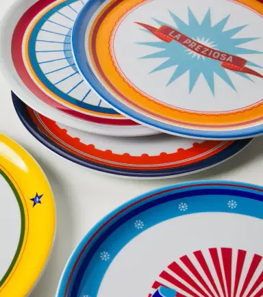 Bitossi Bel Paese set of 6 porcelain plates | Thumbnail 2