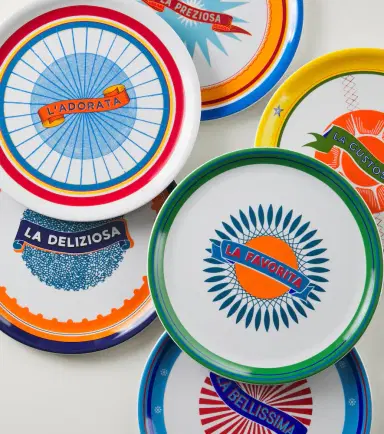 Bitossi Bel Paese set of 6 porcelain plates | Thumbnail 3