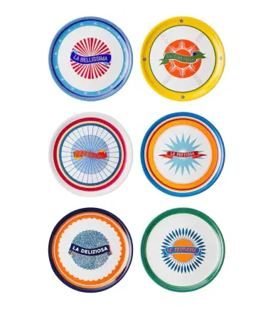 Bitossi Bel Paese set of 6 porcelain plates | Thumbnail 1