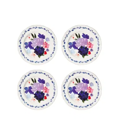 Bitossi Set of 4 floral porcelain plates | Thumbnail 1