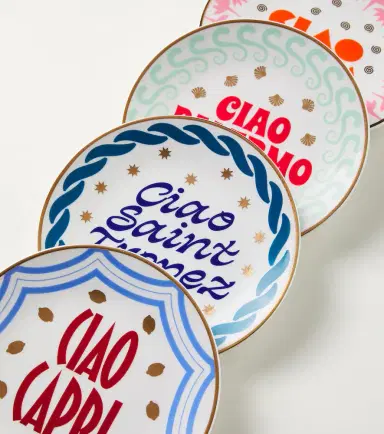 Bitossi Ciao Mondo set of 4 dessert plates | Thumbnail 2