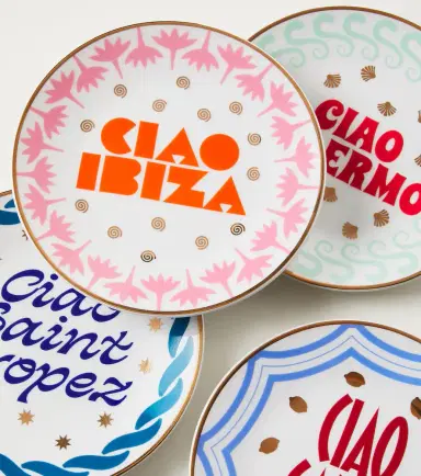 Bitossi Ciao Mondo set of 4 dessert plates | Thumbnail 3