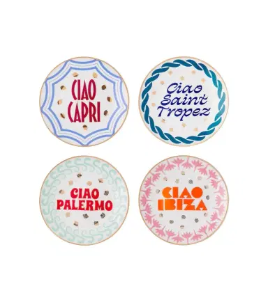 Bitossi Ciao Mondo set of 4 dessert plates | Thumbnail 1