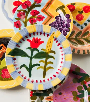 Serax Santiago De Borja set of 6 dinner plates by Shurleey | Thumbnail 3