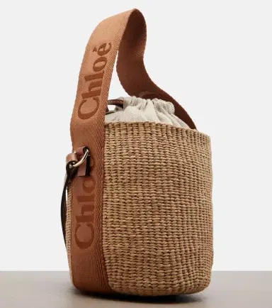 Chloé Chloé Woody Small raffia bucket bag | Thumbnail 3