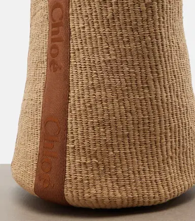 Chloé Chloé Woody Large raffia basket bag | Thumbnail 2