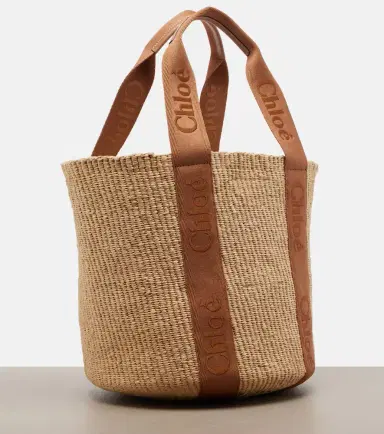 Chloé Chloé Woody Large raffia basket bag | Thumbnail 3