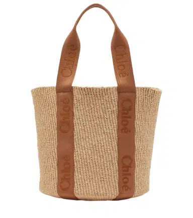 Chloé Chloé Woody Large raffia basket bag | Thumbnail 1