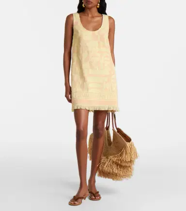 Zimmermann Solstice Towelling cotton terry minidress | Thumbnail 3