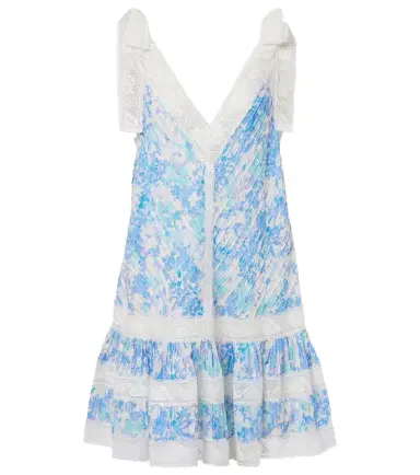 Zimmermann Solstice Lantern floral cotton minidress | Thumbnail 1 Zimmermann Solstice Lantern floral cotton minidress | Thumbnail 1