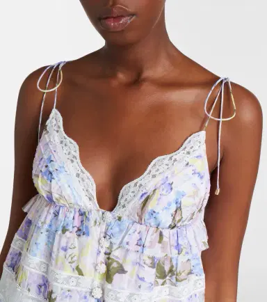 Zimmermann Solstice Tiered floral cotton midi dress | Thumbnail 3
