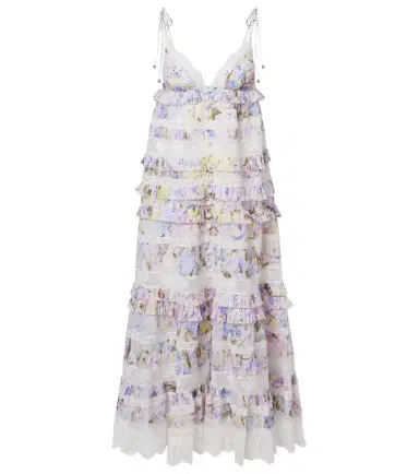Zimmermann Solstice Tiered floral cotton midi dress | Thumbnail 1