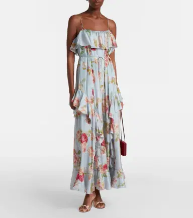 Zimmermann Roselight floral ruffled silk maxi dress | Thumbnail 3