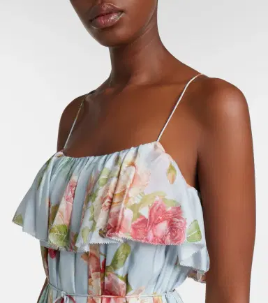 Zimmermann Roselight floral ruffled silk maxi dress | Thumbnail 5