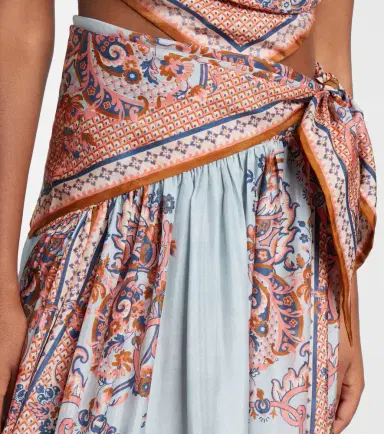 Zimmermann Aster floral silk midi skirt | Thumbnail 6