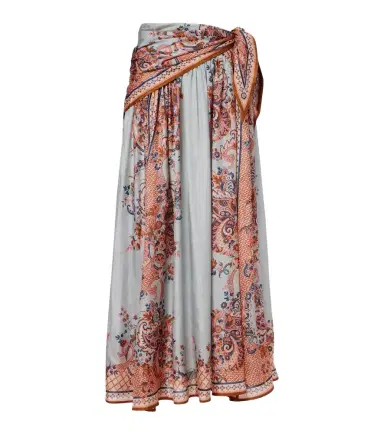 Zimmermann Aster floral silk midi skirt | Thumbnail 1