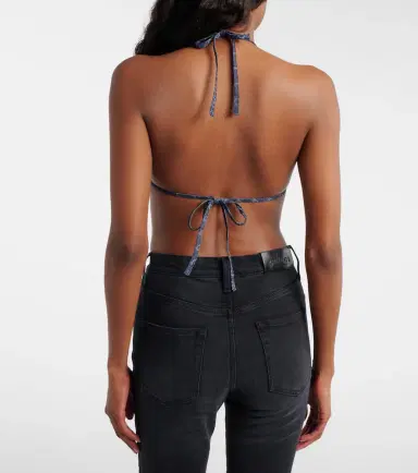 Gucci GG denim jacquard bra top | Thumbnail 5 Gucci GG denim jacquard bra top | Thumbnail 5