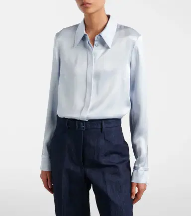 Gabriela Hearst Cruz silk satin shirt | Thumbnail 5