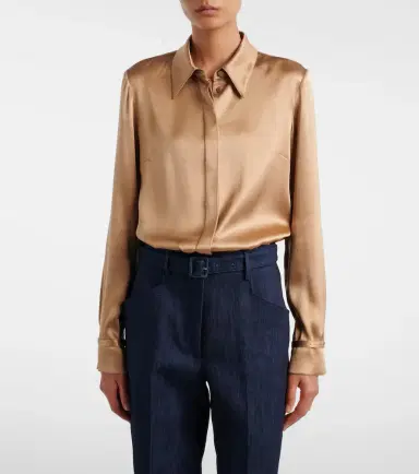 Gabriela Hearst Cruz silk satin shirt | Thumbnail 3
