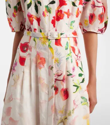 Gabriela Hearst Ignis floral linen midi dress | Thumbnail 2