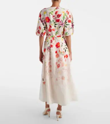 Gabriela Hearst Ignis floral linen midi dress | Thumbnail 5