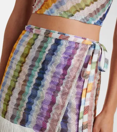 Missoni Zigzag fringed wrap skirt | Thumbnail 3