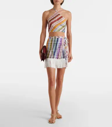 Missoni Zigzag fringed wrap skirt | Thumbnail 5
