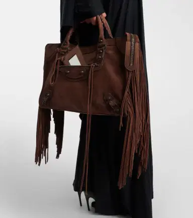 Balenciaga Le City Medium suede top-handle bag | Thumbnail 5