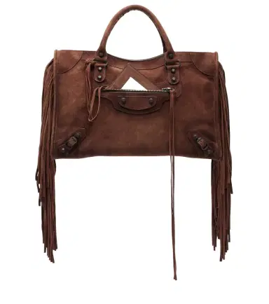 Balenciaga Le City Medium suede top-handle bag | Thumbnail 1