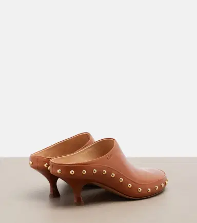 Chloé Chloé Studded leather clogs | Thumbnail 2