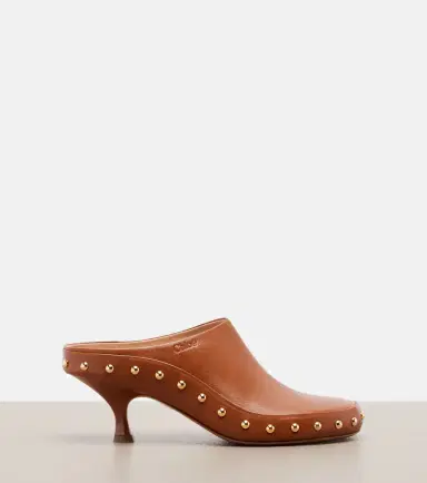 Chloé Chloé Studded leather clogs | Thumbnail 4