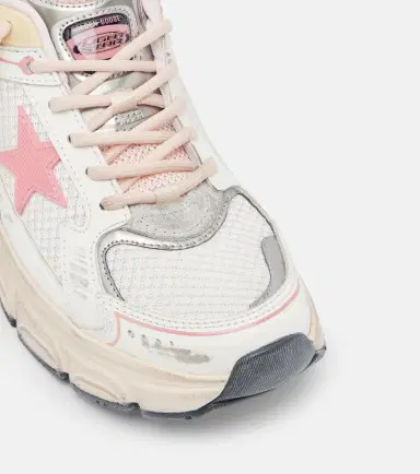 Golden Goose Lightstar leather-trimmed sneakers | Thumbnail 3 Golden Goose Lightstar leather-trimmed sneakers | Thumbnail 3
