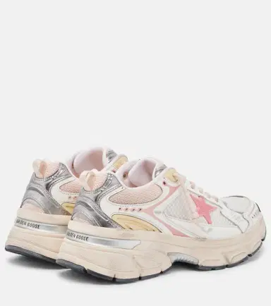 Golden Goose Lightstar leather-trimmed sneakers | Thumbnail 4 Golden Goose Lightstar leather-trimmed sneakers | Thumbnail 4