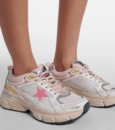 Golden Goose Lightstar leather-trimmed sneakers | Thumbnail 5 Golden Goose Lightstar leather-trimmed sneakers | Thumbnail 5