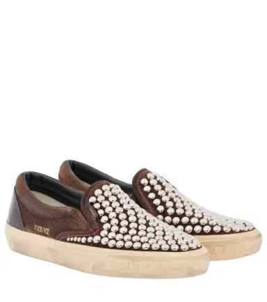 Golden Goose VCE studded suede slip-on sneakers | Thumbnail 1 Golden Goose VCE studded suede slip-on sneakers | Thumbnail 1