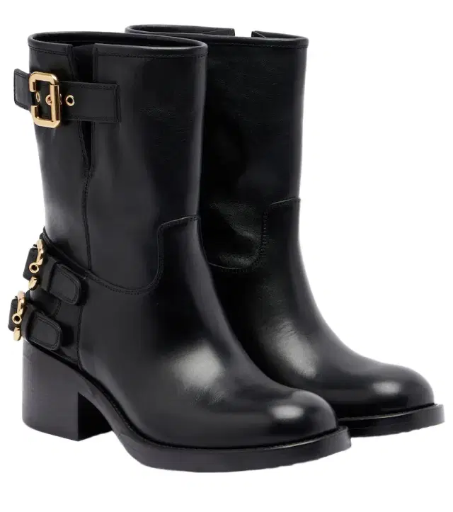 Chloe Chloé Dakota leather biker boots