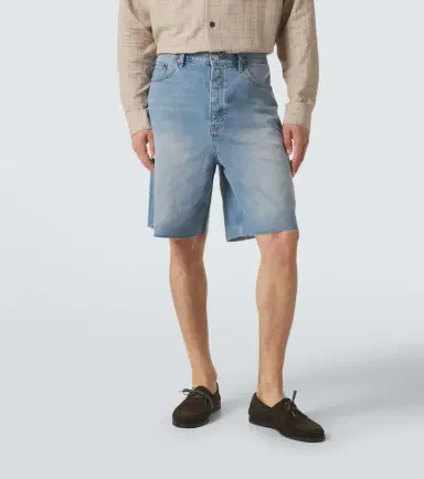 Frame DIstressed denim Bermuda shorts | Thumbnail 2 Frame DIstressed denim Bermuda shorts | Thumbnail 2
