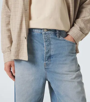 Frame DIstressed denim Bermuda shorts | Thumbnail 4 Frame DIstressed denim Bermuda shorts | Thumbnail 4