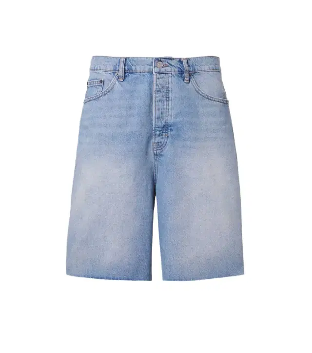 Frame DIstressed denim Bermuda shorts