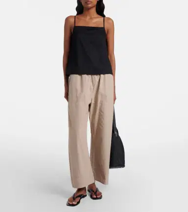LESET Kyoto cotton cropped wide-leg pants | Thumbnail 3 LESET Kyoto cotton cropped wide-leg pants | Thumbnail 3