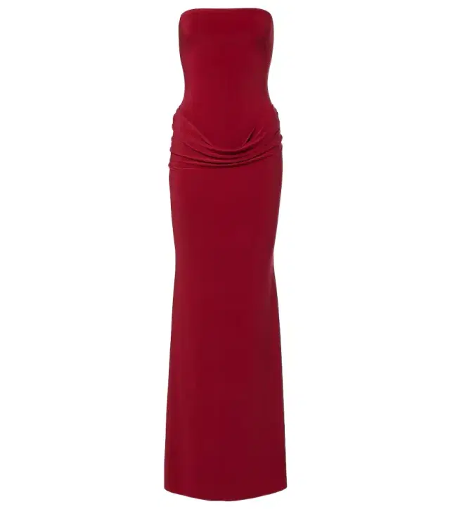 Bananhot Elice draped cotton maxi dress