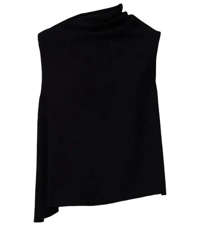Vince Draped asymmetric crêpe top