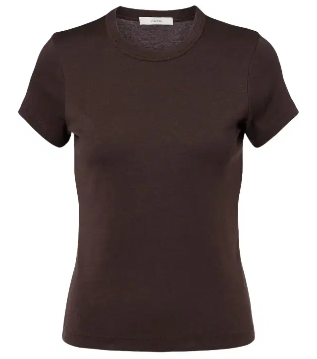 Vince '90s Shrunken cotton-blend T-shirt