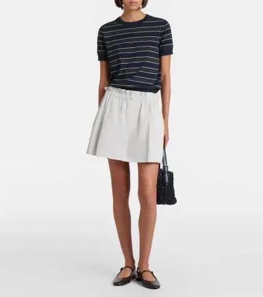 Vince Striped cotton and cashmere sweater | Thumbnail 5