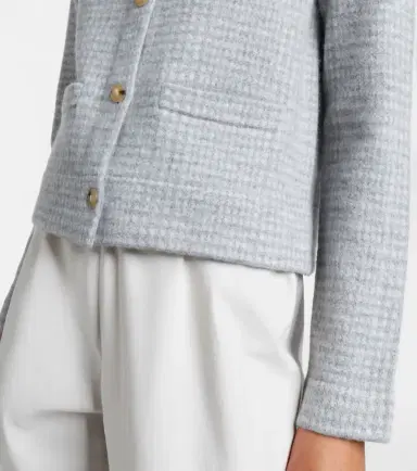 Vince Checked wool and cashmere cardigan | Thumbnail 3 Vince Checked wool and cashmere cardigan | Thumbnail 3