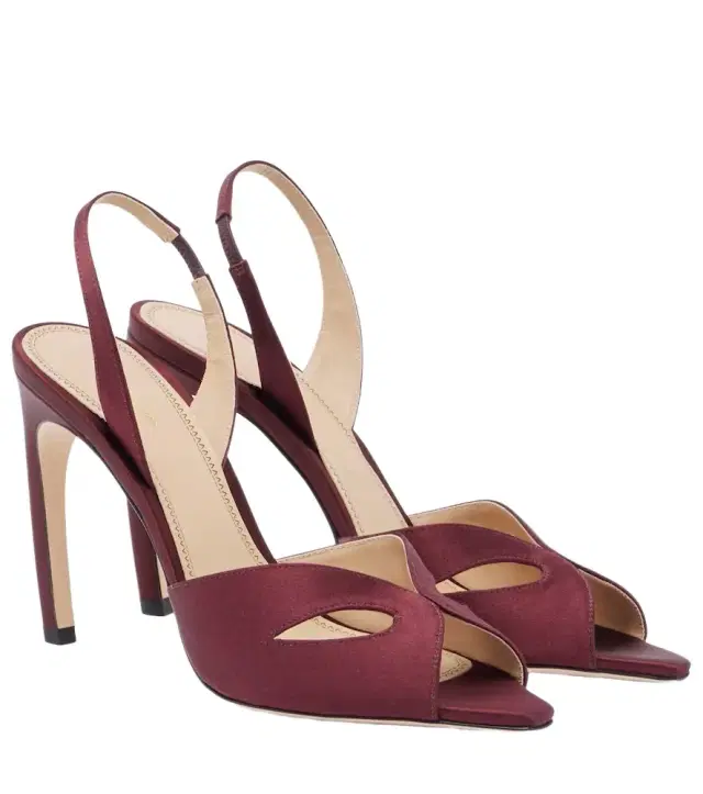 Victoria Beckham Harlow satin slingback sandals