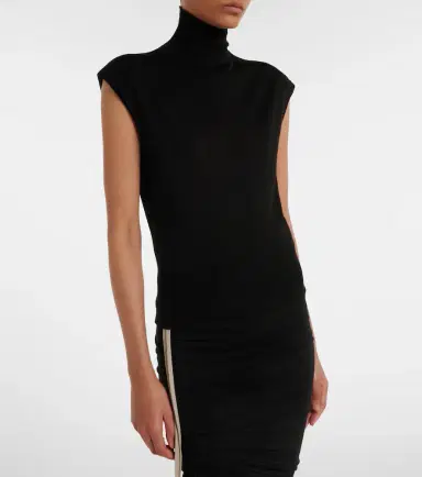 Rick Owens Virgin wool turtleneck top | Thumbnail 4 Rick Owens Virgin wool turtleneck top | Thumbnail 4