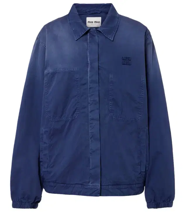 Miu Miu Cotton twill blouson jacket